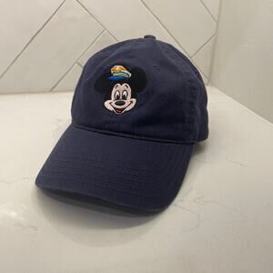 Disney Cruise Line Mickey Mouse Hat Navy Blue Adjustable Adult Cap